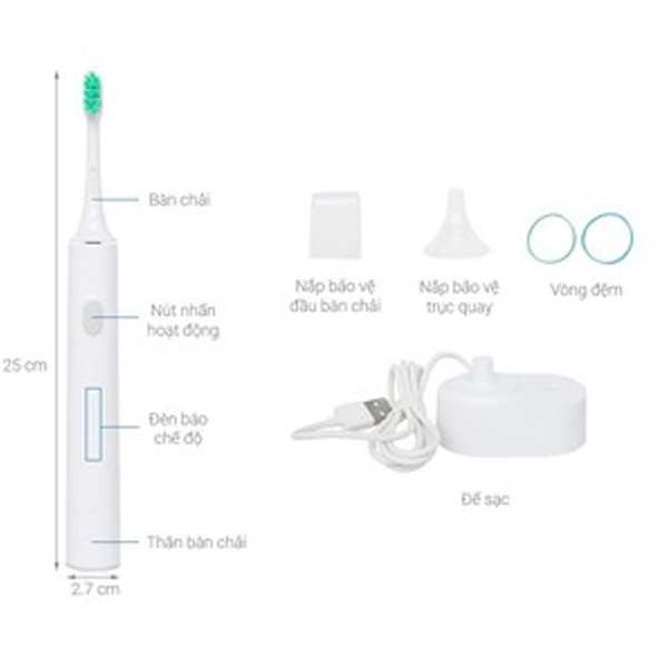 Bàn-chải-thông-minh-Xiaomi-Electric-Toothbrush-Global-White-NUN4008GL-2